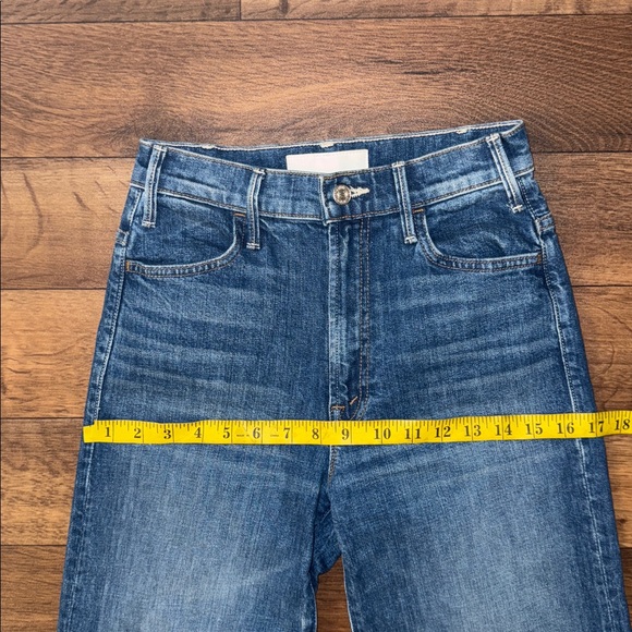 Mother Superior Size 26 The Hustler Roller Heel Fray Jeans In Wash Perfect Drug - Picture 13 of 16